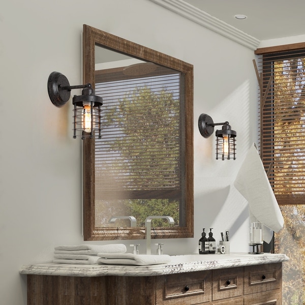 Bathroom store mirror sconces