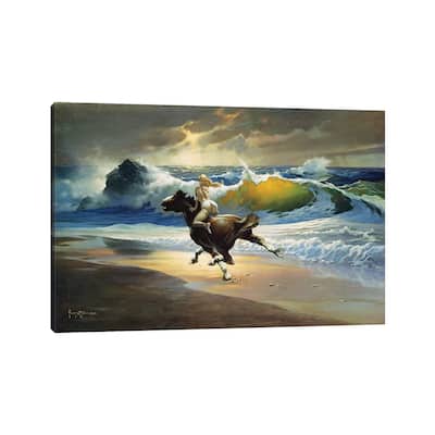 iCanvas "Wild Ride" by Frank Frazetta Canvas Print