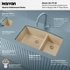 preview thumbnail 21 of 76, Karran Undermount Quartz Double Bowl Kitchen Sink