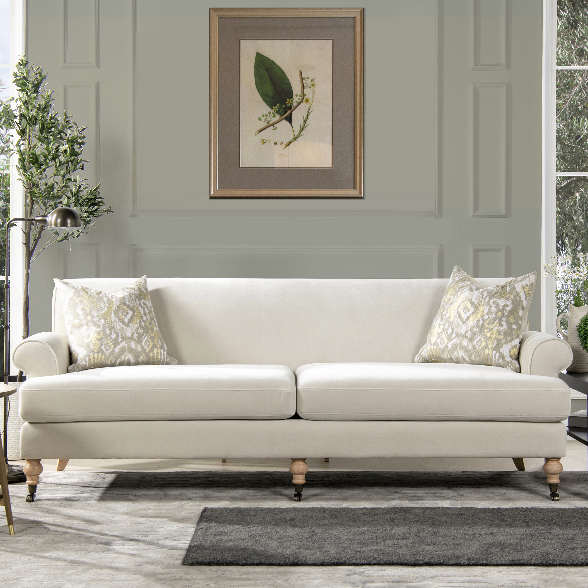 Alana Lawson Performance Velvet Two Cushion Tight Back Sofa