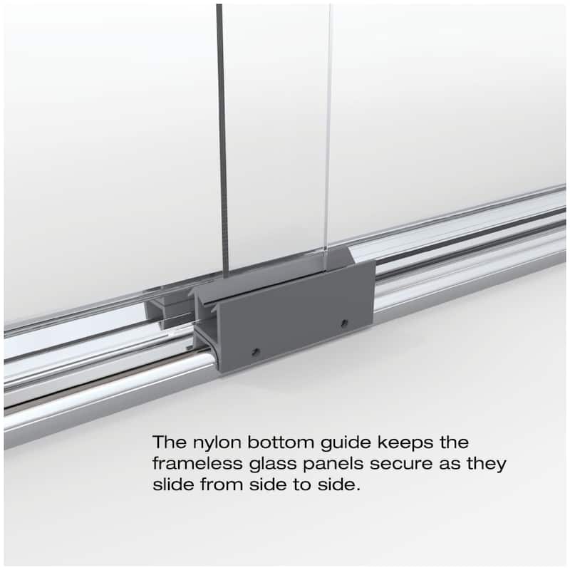 Basco Classic 70" High x 40" Wide Bypass Framed Shower Door with Clear