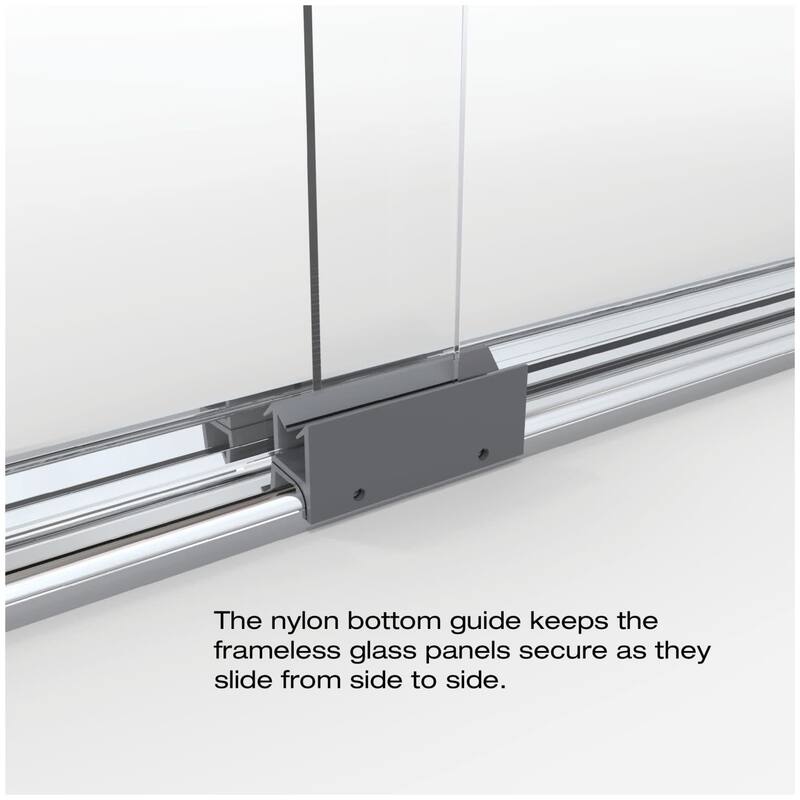 Basco Classic 65-1/2" High x 47" Wide Bypass Framed Shower Door with
