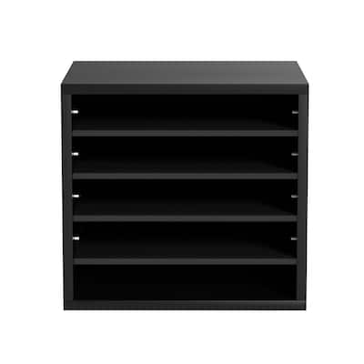 5 Compartments Office Literature Organizers Mailbox with Adjustable and Removable Shelves