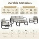 preview thumbnail 7 of 122, Spruce & Spring Outdoor Patio Furniture Set Aluminum Sofa Accent Chair