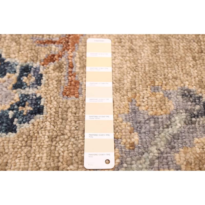 ECARPETGALLERY Hand-knotted Jules Serapi Khaki Wool Rug - 8'11 x 11'11