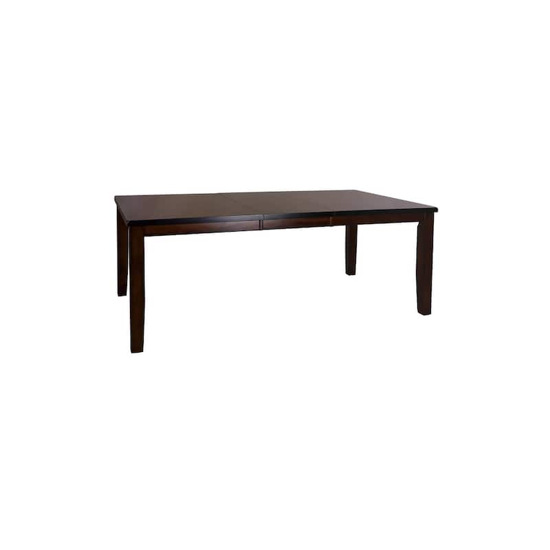 Dewitt Dark Brown Faux Leather Dining Room Set