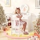 preview thumbnail 8 of 17, Kids Vanity Set with Mirror Princess Makeup Dressing Desk and Chair Set with Mirror-White