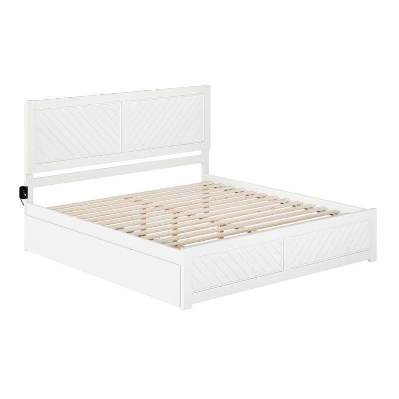 AFI, Canyon Platform Bed with Matching Footboard & Trundle