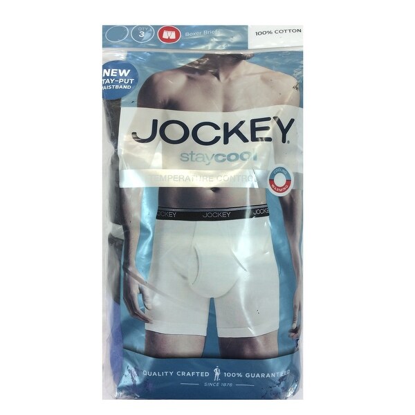Staycool Boxer Briefs Medium Blue Jockey Mens 3-pk