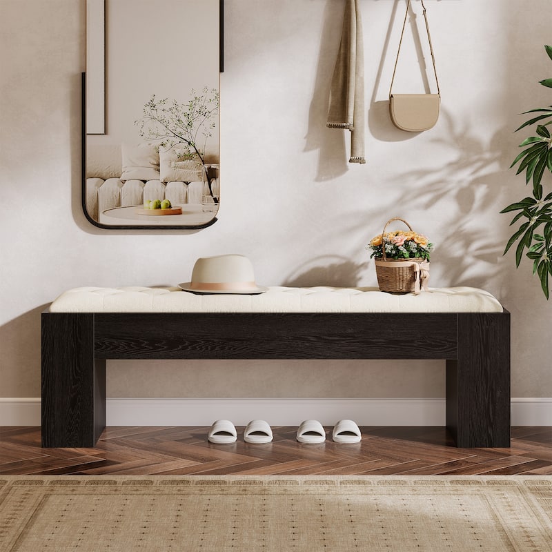 Entryway Bench Indoor Upholstered Bench for Bedroom, Living Room