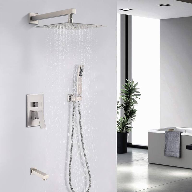 Proox 12 in.Shower Rainfall w/ Bath Tub Faucet Diviter