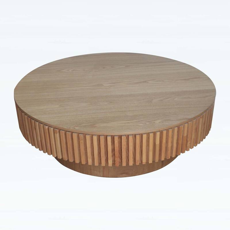 Round Coffee Table with Storage,for Living Room,Bedroom,Apartment or Office