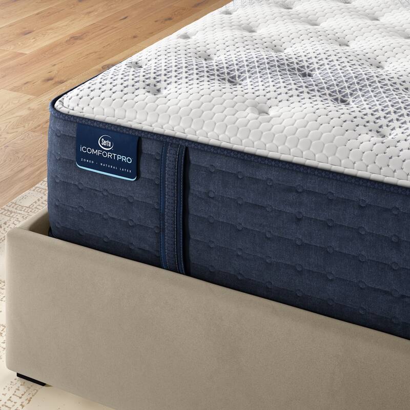Serta iComfortPro Canterbury 15" Latex Foam Plush Mattress Set