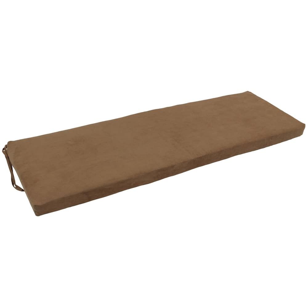 Microsuede Indoor Bench Cushion (57-, 60-, or 63-inches wide)