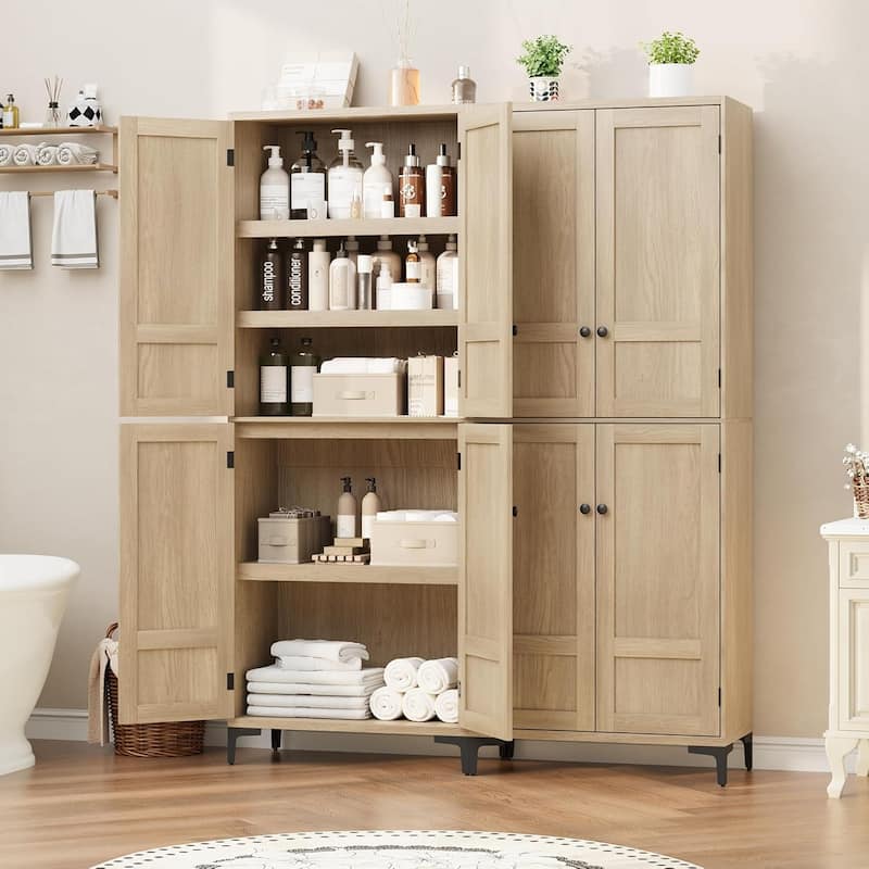 71 Inch Tall Storage Cabinet, 5 - Tier Kitchen Pantry Cabinet
