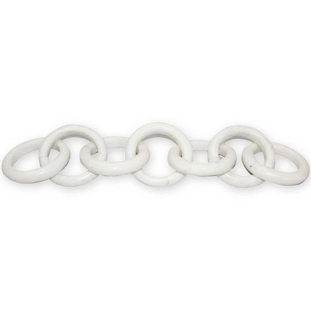 White Marble 7 Links Chain - White