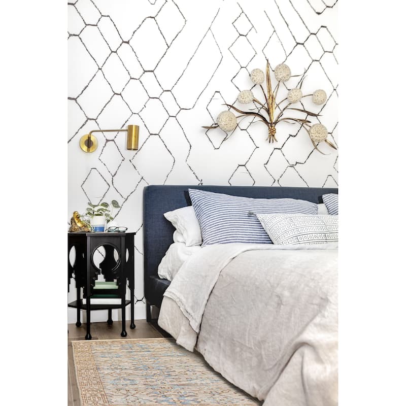 ECARPETGALLERY Hand-knotted Mystique Light Grey Wool Rug - 3'0 x 5'0