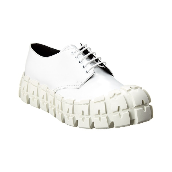 prada brushed leather oxford shoes