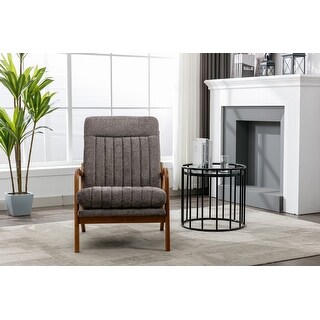 Wood Frame Armchair, Modern Accent Chair Lounge Chair - Bed Bath ...