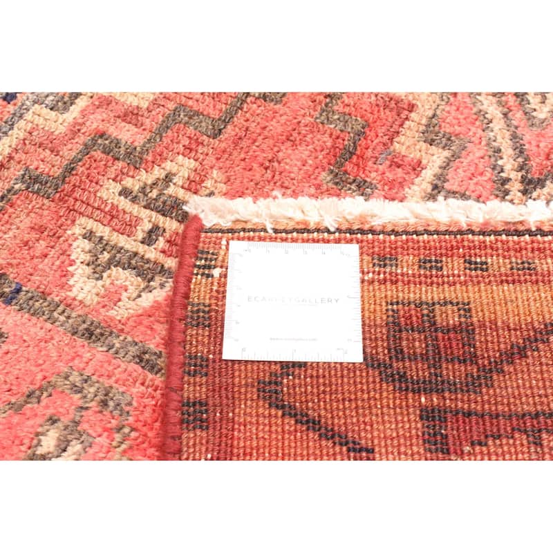 ECARPETGALLERY Hand-knotted Melis Vintage Red Wool Rug - 4'2 x 6'4