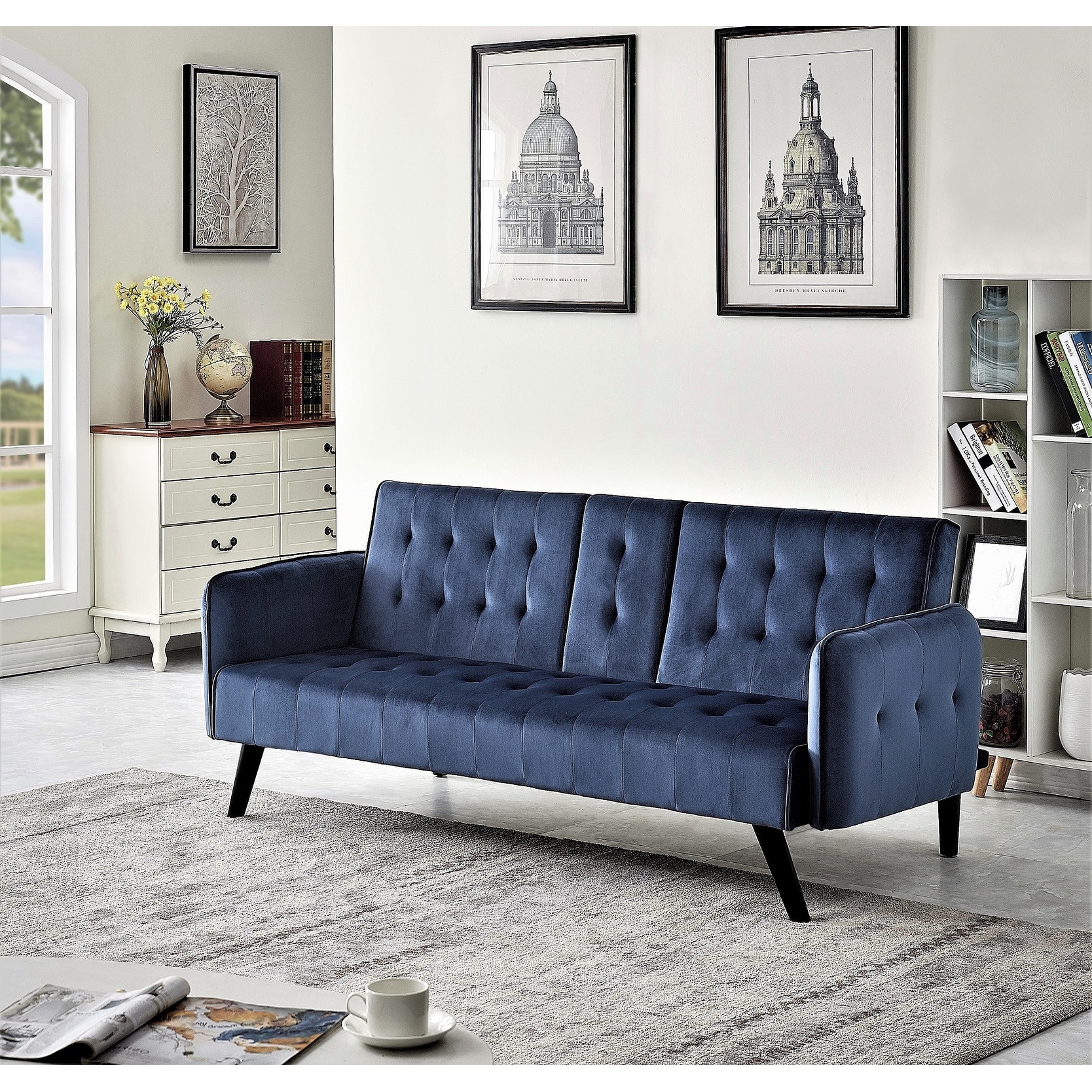Us pride furniture carrington convertible sleeper sofa bed sale