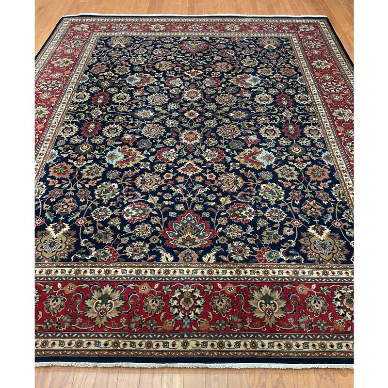 HERAT ORIENTAL Hand-knotted Indo 8' x 10' Isfahan Wool Rug - 8' x 10'