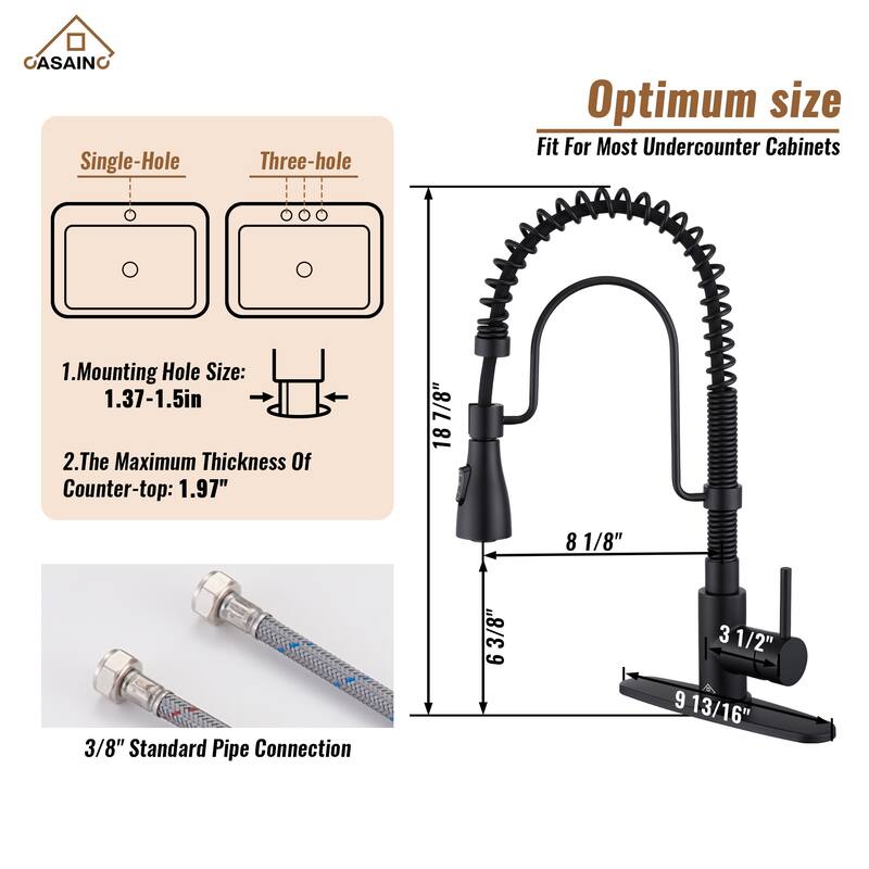 All-in-One Farmhouse/Apron-Front Single Bowl 16 Gauge Stainless Steel Workstation Kitchen Sink with Accessories and Faucet Sets