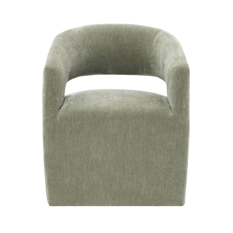 Furniture of America Rivena Modern 26-inch Fabric Accent Chair with Casters