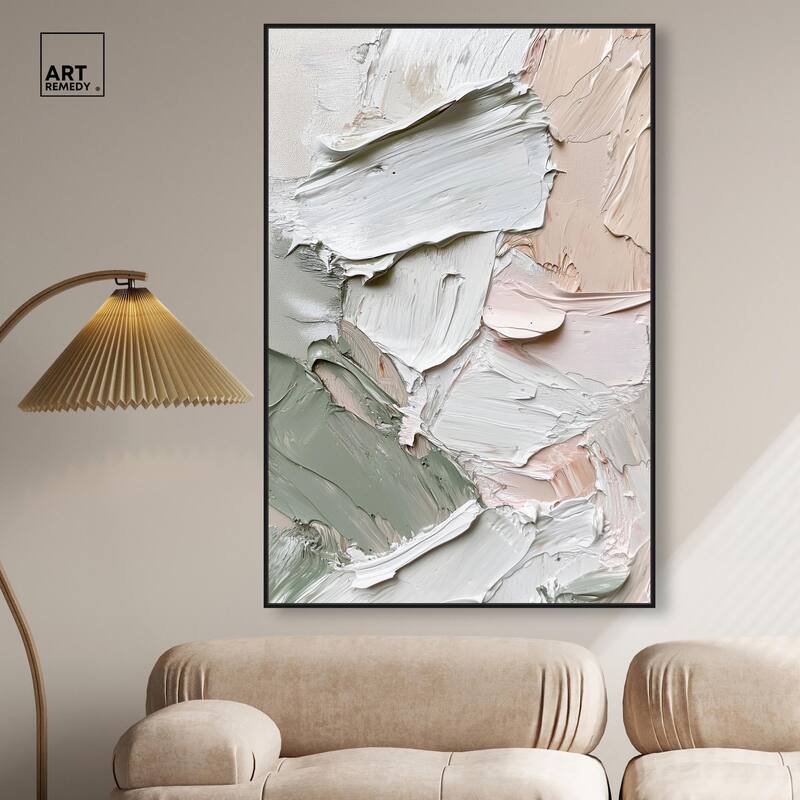 Creamy Contours I Canvas by Art Remedy