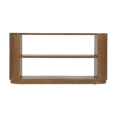 Mirod Modern Entryway Slim Sofa Console Table with Open Shelf