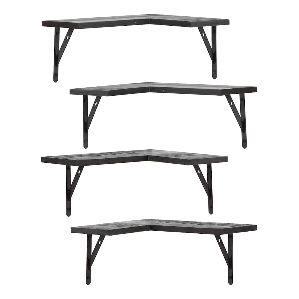 Wood Floating Shelves Set of XX, Wall Mounted Shelves for Bathroom Bedroom Living Room, and Kitchen Wall Decor 16*11.4in