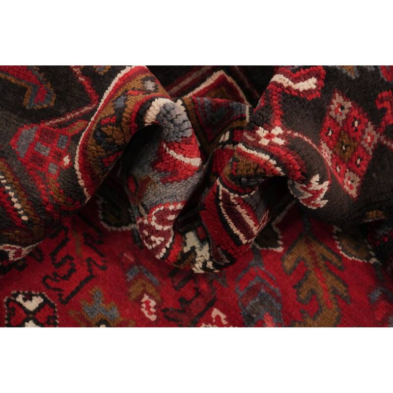 Hand Knotted Oriental 100% Wool Carpet Traditional Medallion Red Heriz Area Rug - 12' 7'' X 10' 1''