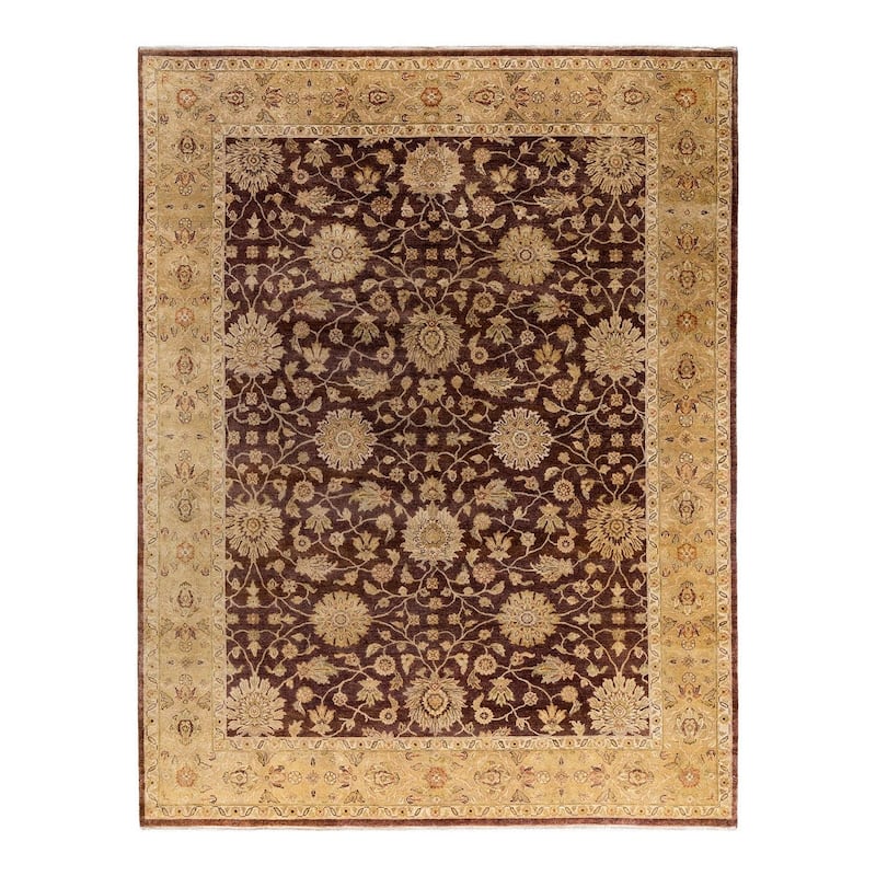 Oushak One-of-a-Kind Handmade Area Rug, Red - 9' 1" x 11' 10"