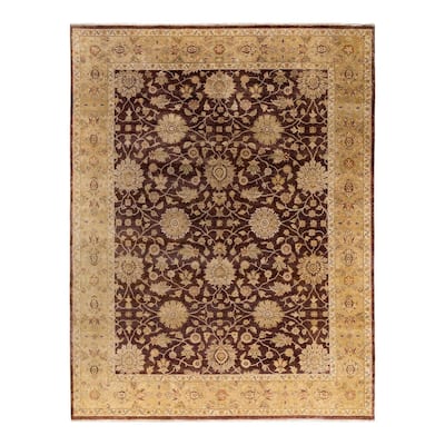 Oushak One-of-a-Kind Handmade Area Rug, Red - 9' 1" x 11' 10"