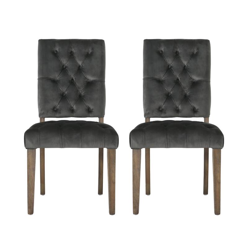 Kessler Tufted Dining Chairs by Christopher Knight Home