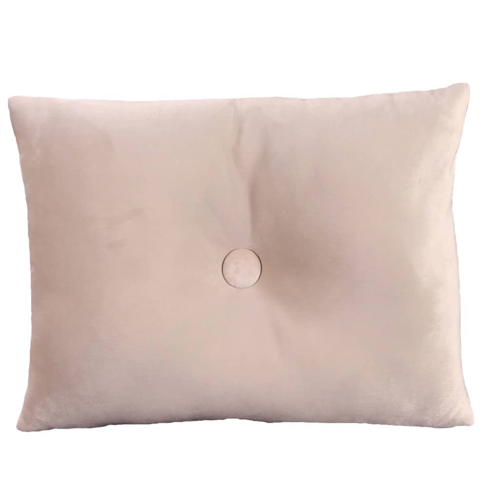 20" x 14" Solid Tufted Indoor Lumbar Throw Pillow with Button