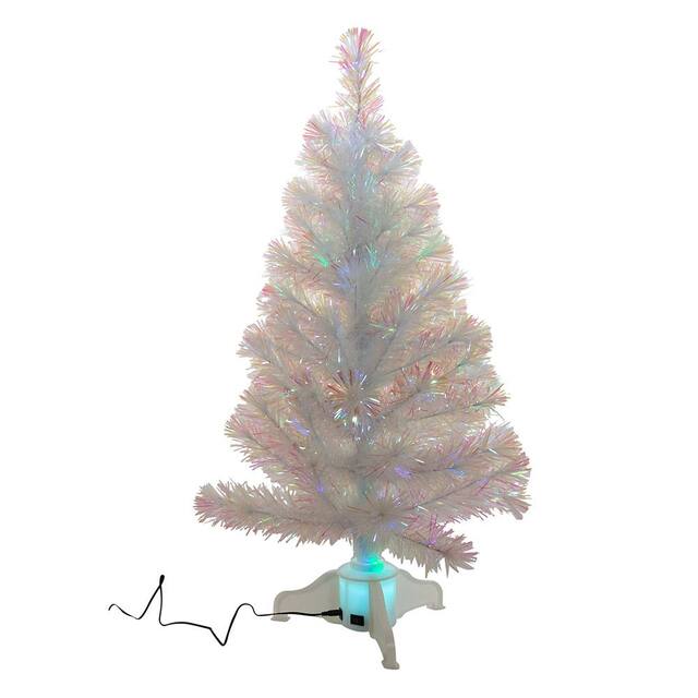 Kurt Adler 32-Inch Fiber-Optic LED Iridescent Christmas Tree