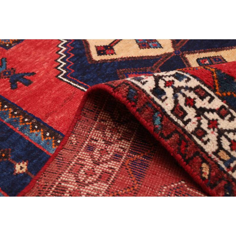 ECARPETGALLERY Hand-knotted Melis Red Wool Rug - 4'10 x 6'6