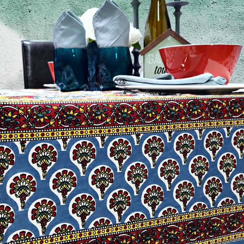 Cotton Floral Tablecloth for Rectangle Tables
