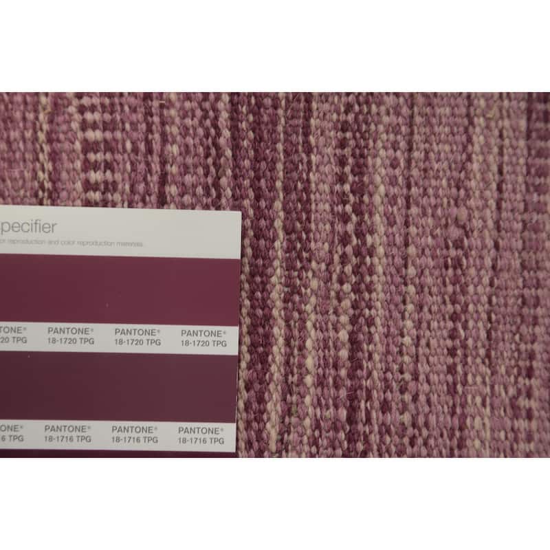 Hand Woven Oriental 100% Wool Carpet Southwestern Tribal Purples Kilim Area Rug - 11' 11'' X 8' 7''