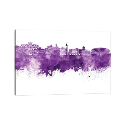 iCanvas "Nice Skyline In Lilac" by Paul Rommer Canvas Print