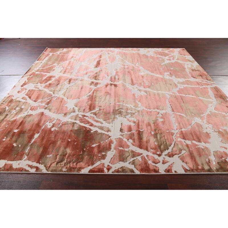 Abstract Transitional Turkish Oriental Rug Contemporary Carpet