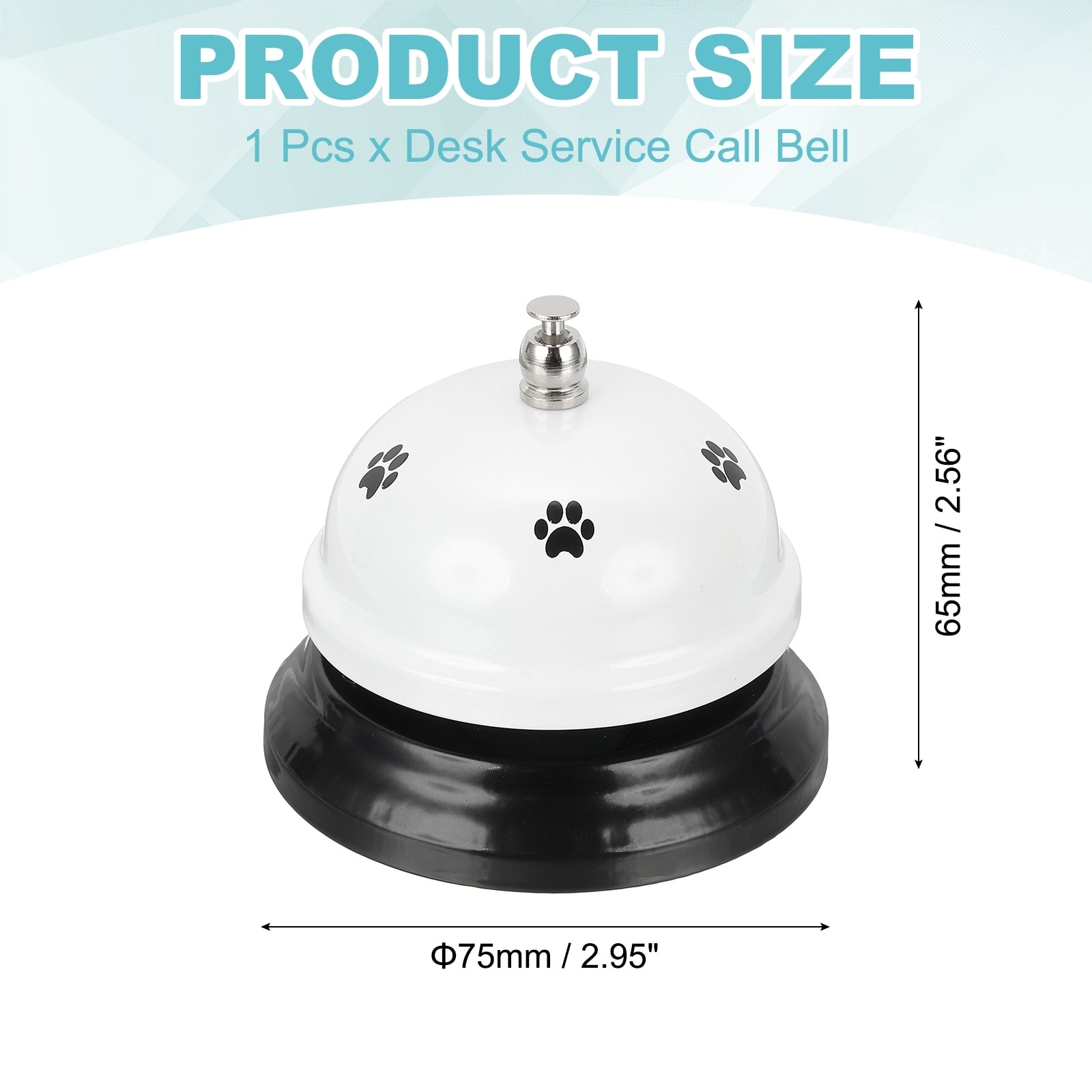 Desk Service Call Bell, Dinner Service Bell Ring for Hotel Restaurant Reception Area and Wedding Party Events