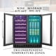 preview thumbnail 6 of 19, Lanbo Wine and Beverage Cooler, 30 Inch Compressor Under Counter Wine and Beverage Fridge, 33 Bottle and 70 Can