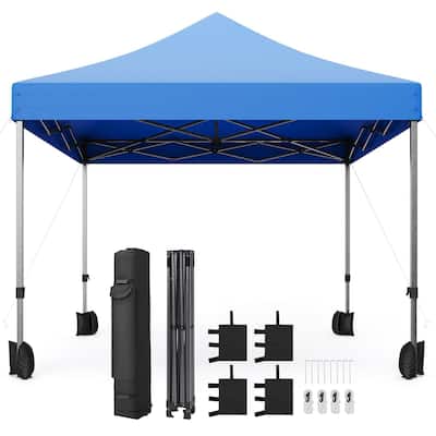 10x10 Ft Pop Up Canopy Tent, Portable Heavy Duty Commercial Canopy