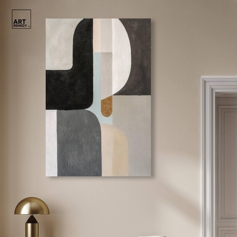 Interlocking Segments III Canvas by Art Remedy, Gallery Wrapped