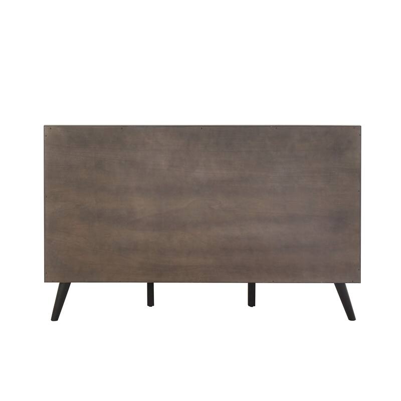 Noe Mid-Century Black Legs Platform Bed by iNSPIRE Q Modern