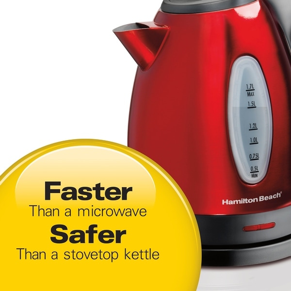 Hamilton Beach Stainless Steel 1.7 liter Electric Kettle Bed