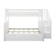 preview thumbnail 7 of 21, Max and Lily Twin over Full Staircase Bunk Bed with Storage Drawers