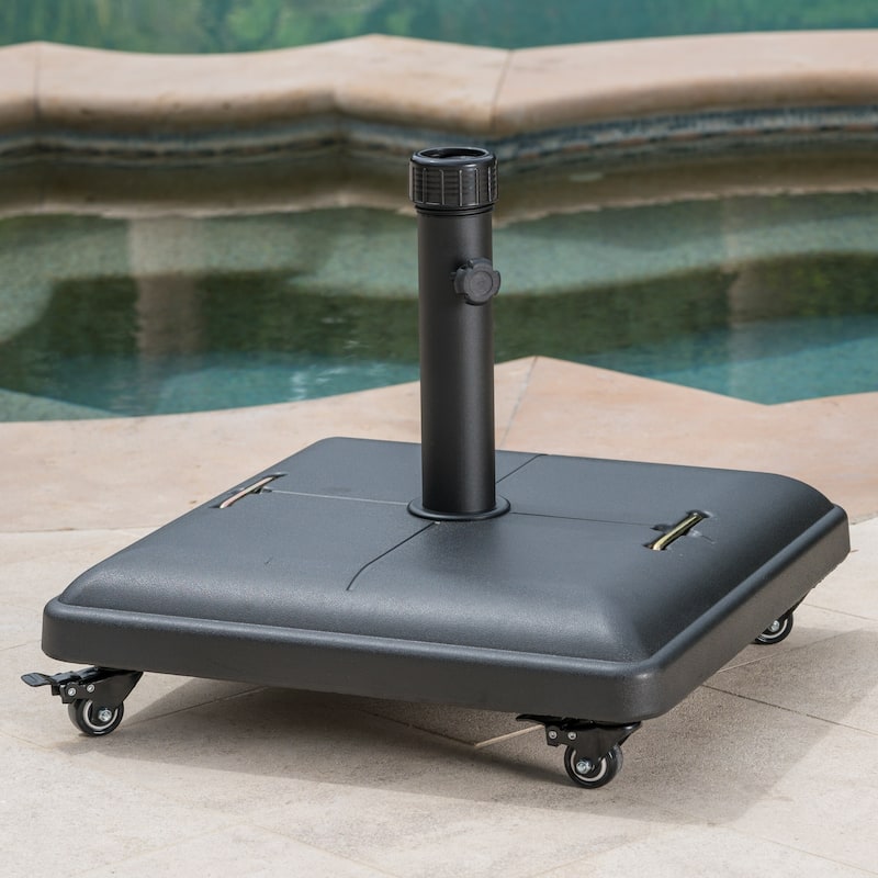 Hayward Black Steel Umbrella Base Holder by Christopher Knight Home - Black